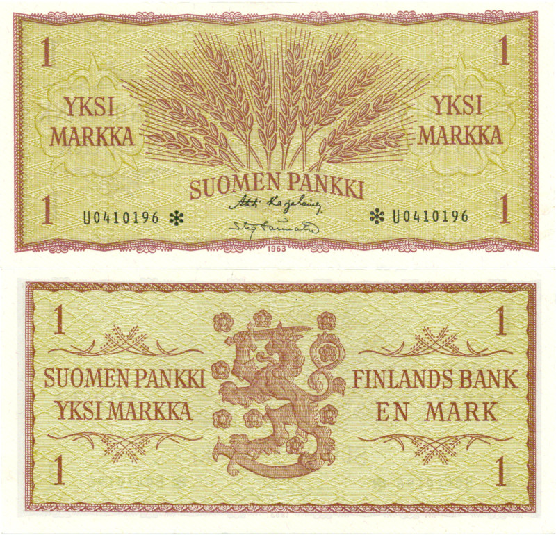 1 Markka 1963 U0410196*